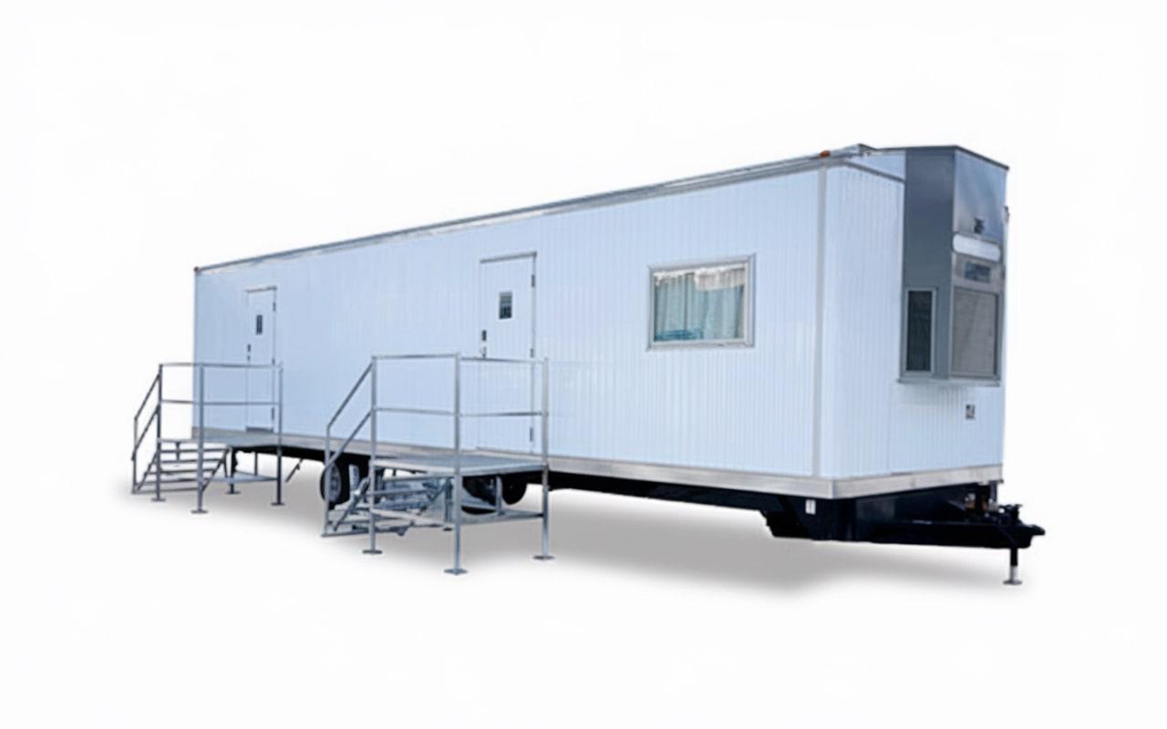 there may be restrictions on where you can place office trailers, depending on local regulations and zoning laws